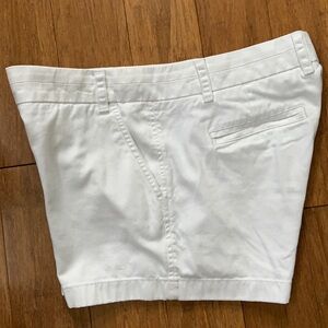 JCREW 4” White Chino Shorts 100% Cotton sz 6